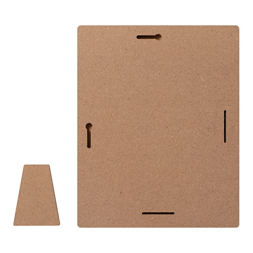 Cadre photo - cœur en MDF pour sublimation - 20,3 x 25,4 cm