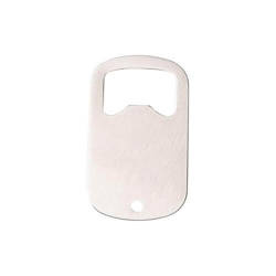 Flesopener 3,8 x 5 cm voor sublimatie