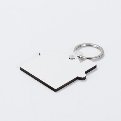 Double-sided MDF keychain for sublimation - house