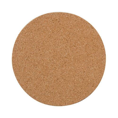 Cardboard and cork coaster for sublimation mug - circle
