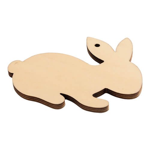 Colgante de madera contrachapada para sublimación - Bunny