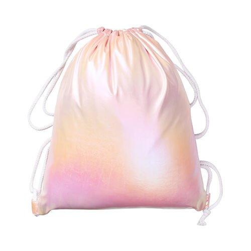 Sac à dos 33 x 42 cm pour sublimation - effet holo - rose