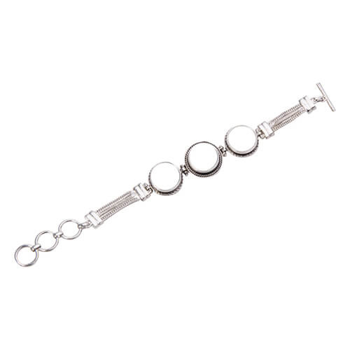 Metallarmband med tre cirklar Sublimation