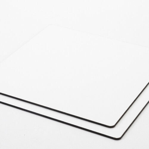 Drevovláknitá doska na sublimáciu 20 x 20 x 0,3 cm - 2 ks. - svetlohnedý chrbát