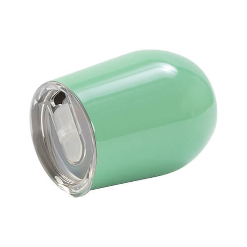 360 ml muki glögiviinille sublimaatiota varten - vaaleanvihreä, lukittavalla juoma-aukolla varustettuna