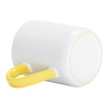 Mug à sublimation de 325 ml - avec intérieur et anse jaunes