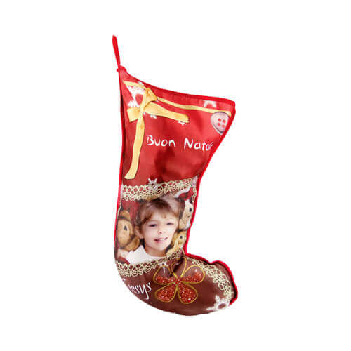 Chaussette de Noël bicolore pour sublimation