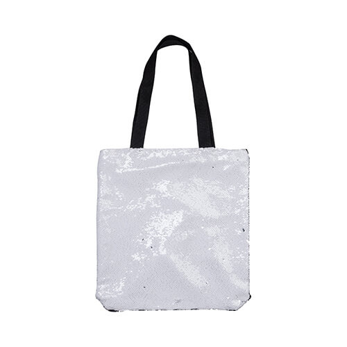 Sac à sequins bicolores 35 x 38 cm pour sublimation - noir