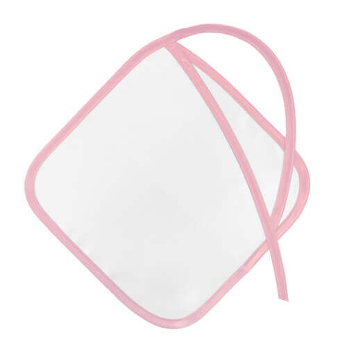Vestido de bautizo de bebé con dobladillo rosa para impresión por sublimación