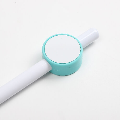 Capac de paie din silicon Ø 0,8 / 1 cm pentru sublimare - cerc verde