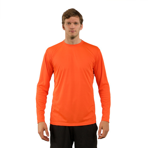 T-shirt Solar Manches Longues Homme pour sublimation - Safety Orange