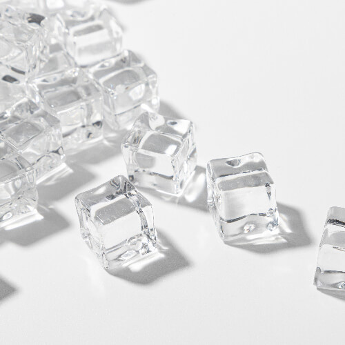 Artificial ice cubes - colorless