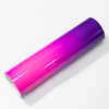 A sheet of self-adhesive foil that changes color from purple to pink