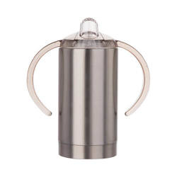 400 ml nerūsējošā tērauda pilināmā krūze sublimācijai - sudraba krāsā