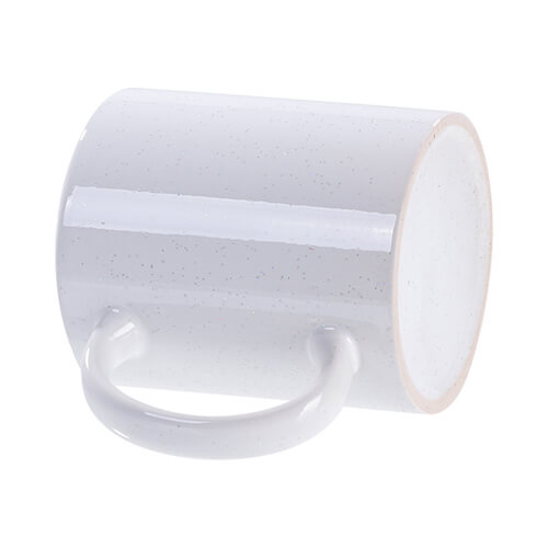 Taza brillante con purpurina 330 ml para sublimación