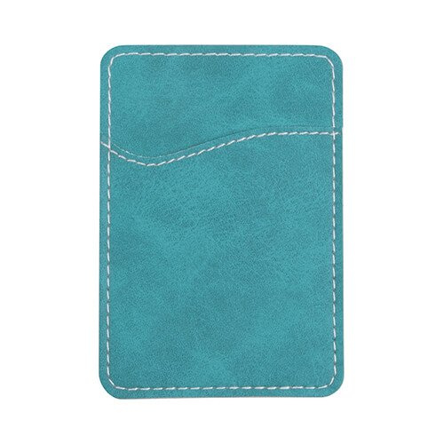 Bőr hitelkártyatartó okostelefonhoz szublimációs kártyatartó - zöld