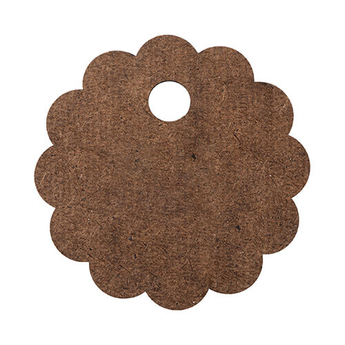 Fiberboard name badge for 780 / 900 / 1050 / 1260 ml cup for sublimation - cogwheel