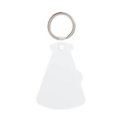 Plastic keyring for sublimation - megaphone