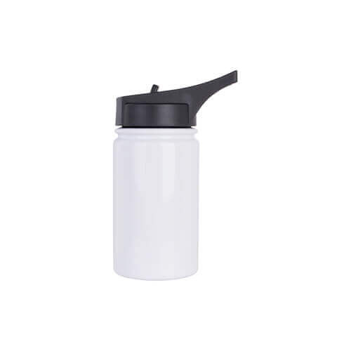 Bidon en acier inoxydable de 350 ml avec une embouchure sportive pour la sublimation - blanc