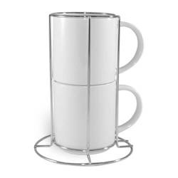 En kopp + 250 ml staplare 2 stycken Sublimation Thermal Transfer