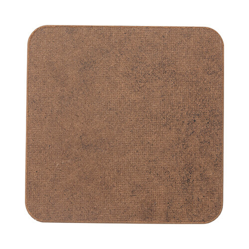 Dessous de verre en carton pour sublimation - 9,5 x 9,5 cm
