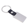 Metal keychain for sublimation keys - a small rectangle on a black strap
