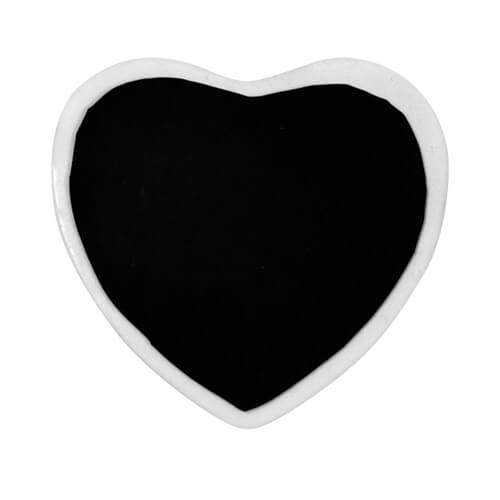 Kerámia szív mágnes 6,8 x 6,5 cm szublimációs hőátvitel