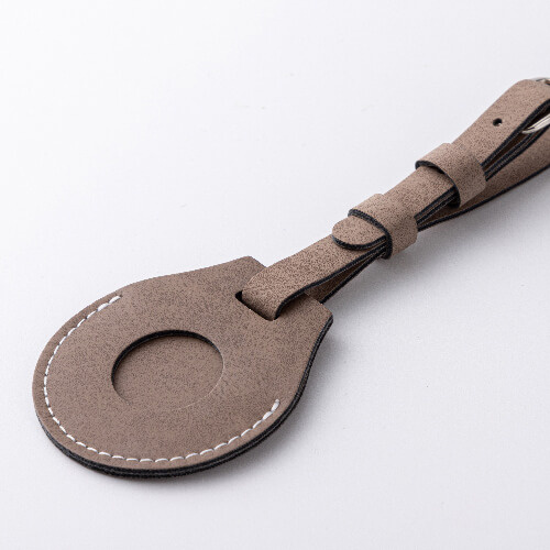 Leather luggage tag / AirTag pouch for sublimation - gray