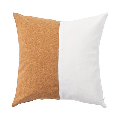 A linen pillowcase with a cork belt for sublimation