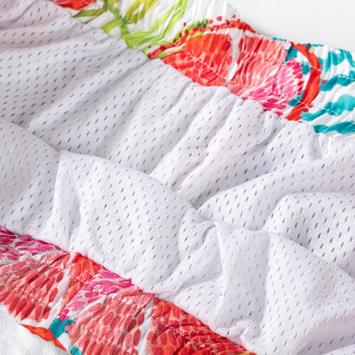 Heren sublimatie strandshort - tropisch fruit