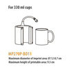 Calentador de vasos de 330 ml para la prensa Elite Pro / Pro Max