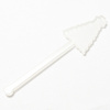 Agitator acrilic pentru băuturi 10 cm pentru sublimare - Pom de Crăciun