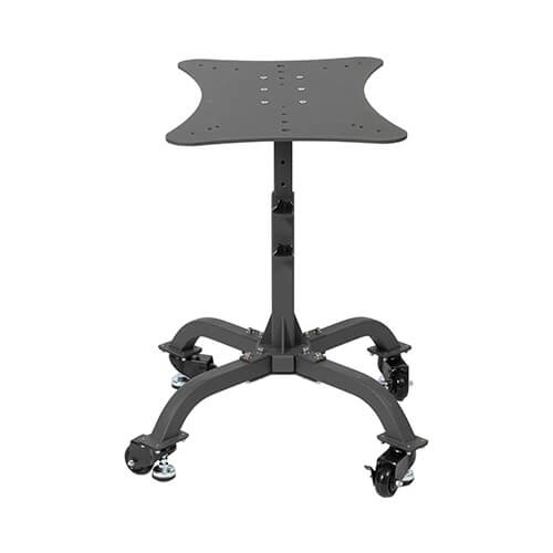 Universal heat press stand on wheels