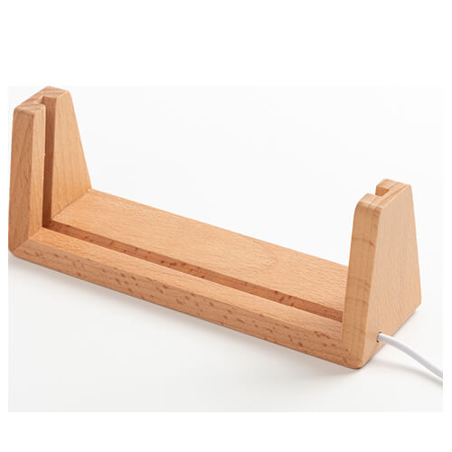 U-veida koka pamatne LED lampai - 16,5 cm 