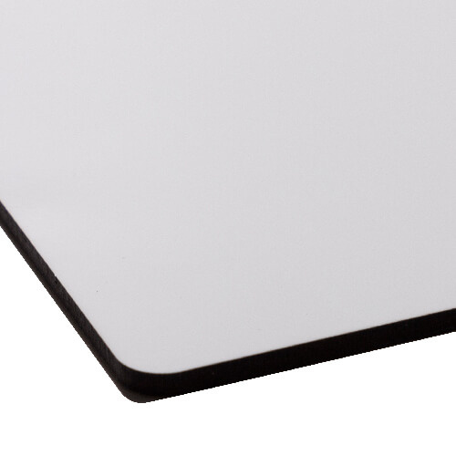 Dubbelzijdig premium vezelplaatvel voor sublimatie 20,5 x 30,5 cm - wit