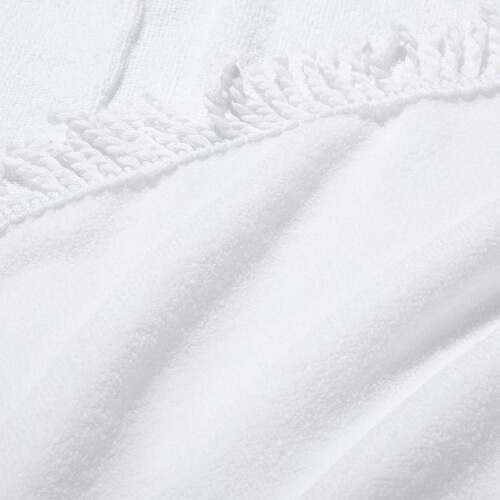 Handdoek 152 x 76 cm met kwastje voor sublimatie - wit