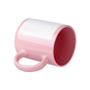 Mugg 330 ml rosa med vit ram Sublimation Thermal Transfer
