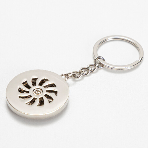 Roterende sleutelhanger voor sublimatie - cirkel