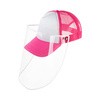 A cap for a visor for sublimation - dark pink