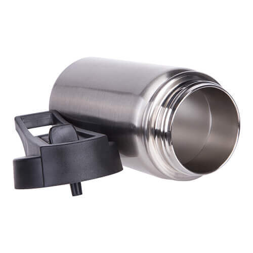 Stainless steel 350 ml water bottle with a sports teat for sublimation printing - silver