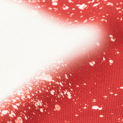 Gebleekt sterrood linnen schort voor sublimatie