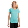 Tricou cu mânecă scurtă Solar pentru femei cu mânecă scurtă pentru sublimare - Water Blue