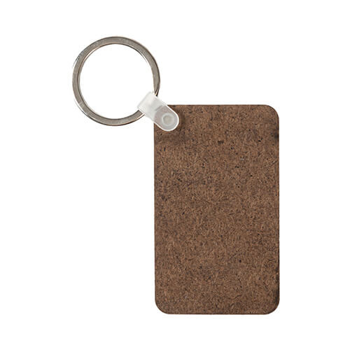 Ühepoolne MDF võtmehoidja sublimatsiooni jaoks - ristkülik 3,8 x 6,3 cm