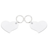 Breloc MDF cu două fețe pentru sublimare - Lover's heart