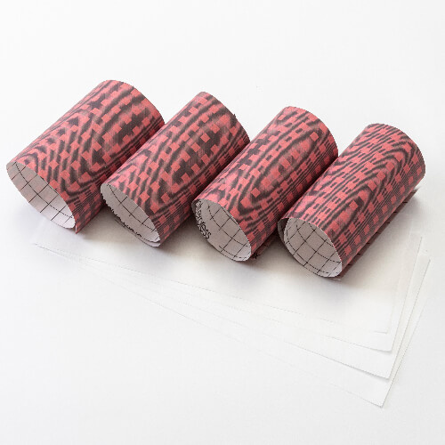 Xmas Plaid 2 siirtoarkki - 30,5 x 11,4 cm - 4 kpl.