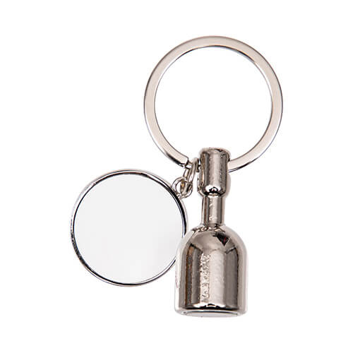 Keychain with a magnet for sublimation - circle