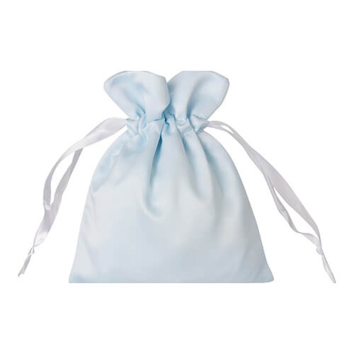 Satin bag 15 x 19 cm for sublimation - blue