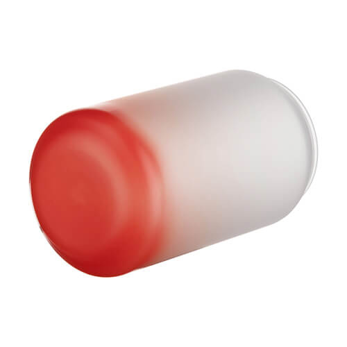 400 ml matt klaas sublimatsiooni jaoks - punane gradient
