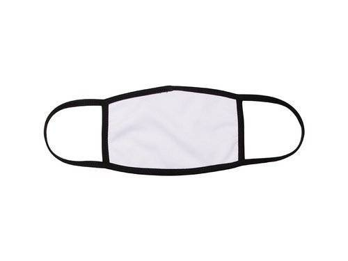Väike näomask musta torustikuga sublimatsiooni jaoks
