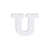 Decoratieve letter in MDF voor sublimatie 10 cm U
